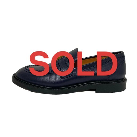 Chloe - Dark Navy Leather Women's Shoes 314-032725
